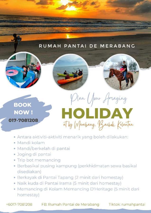 Rumah Pantai De Merabang Bachok Dış mekan fotoğraf